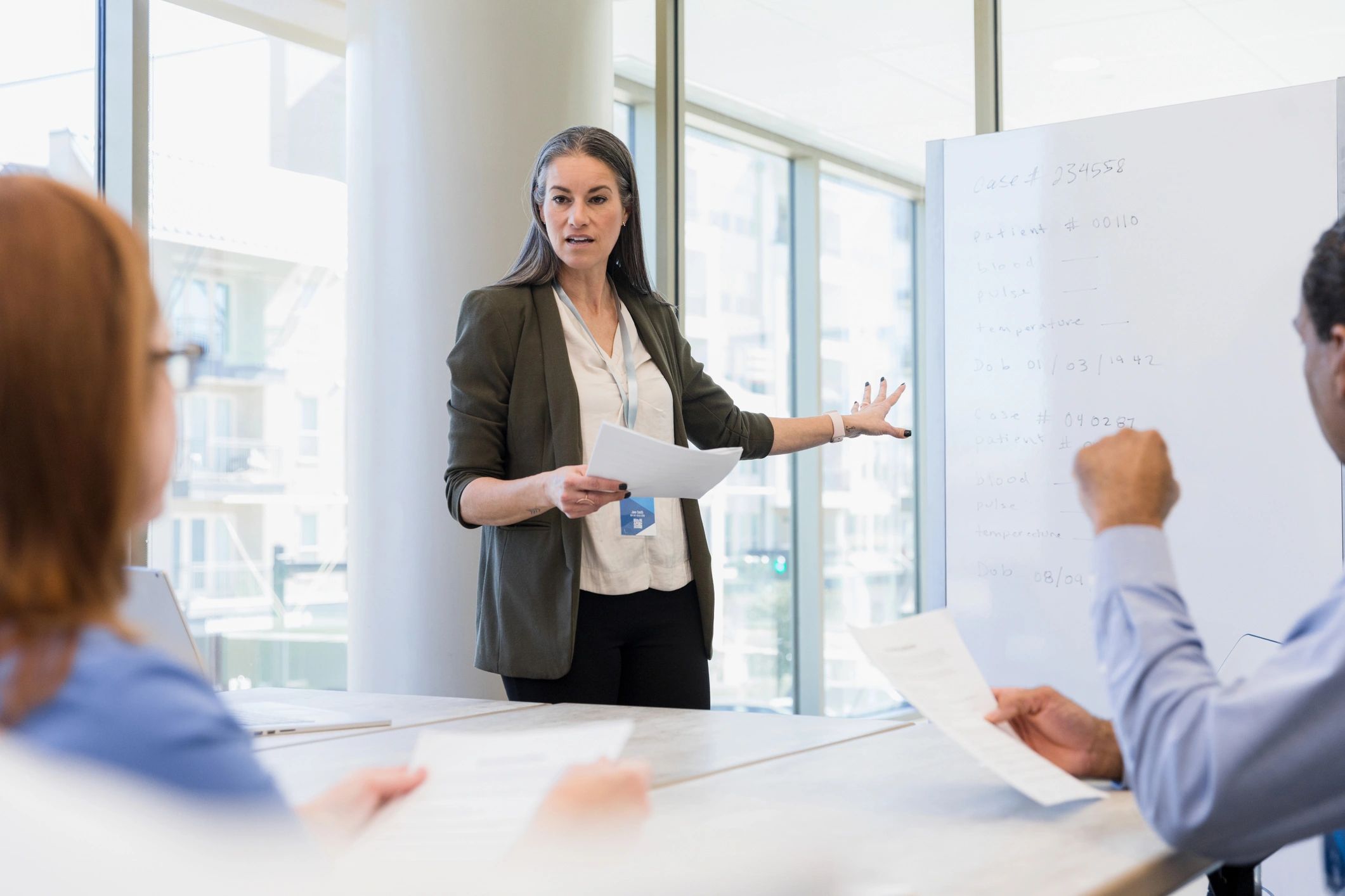 Business strategy workshop in a professional office